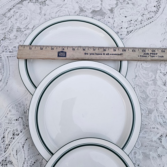 Dansk Green& White Plates Lot 0f 3 (Bistro)‎ - Picture 3 of 5